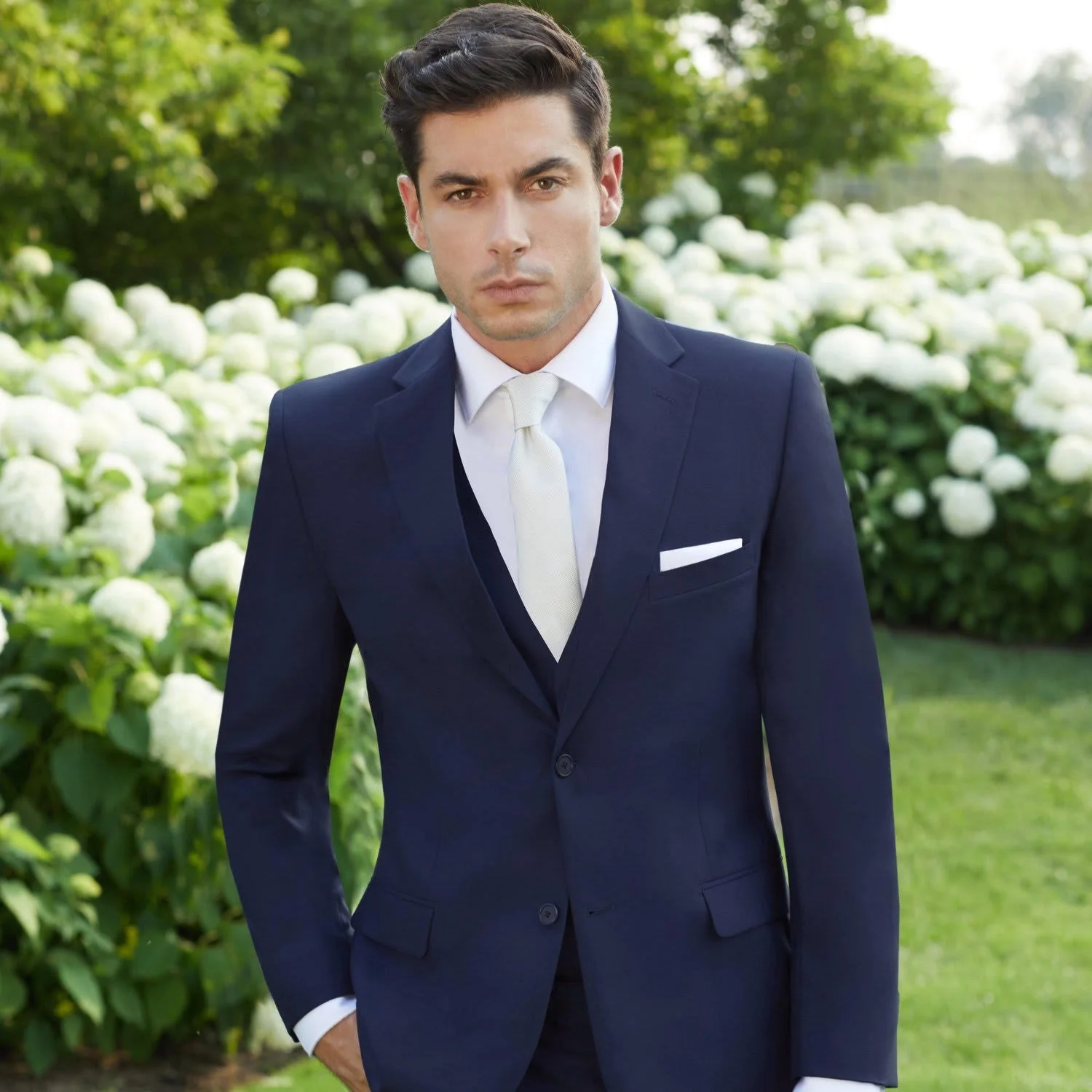 Couture 1910 Navy Suit — Touchdown Tuxedo